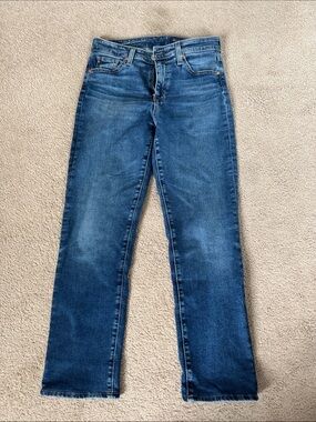 Ag High Rise Slim Straight Cropped